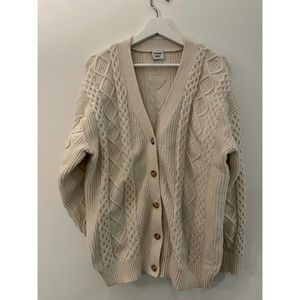 Aritzia Oversized Cable-Knit Cardigan